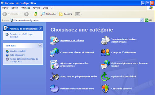 Menu personnalisation du Bureau Windows 7